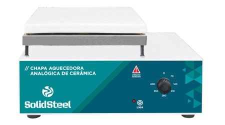 Chapa Aquecedora Analógica Cerâmica - WSB Analítica